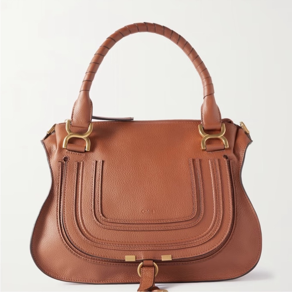 Authentic Chloe Marcie leather shoulder handbag